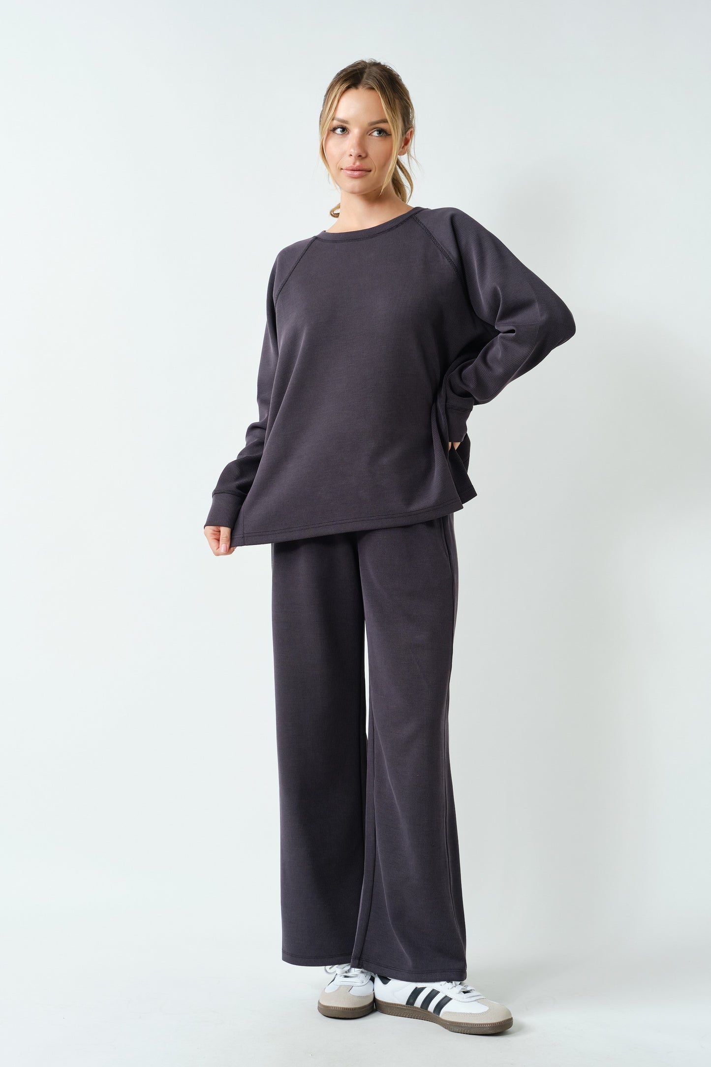 Washed Rib Long Sleeve
