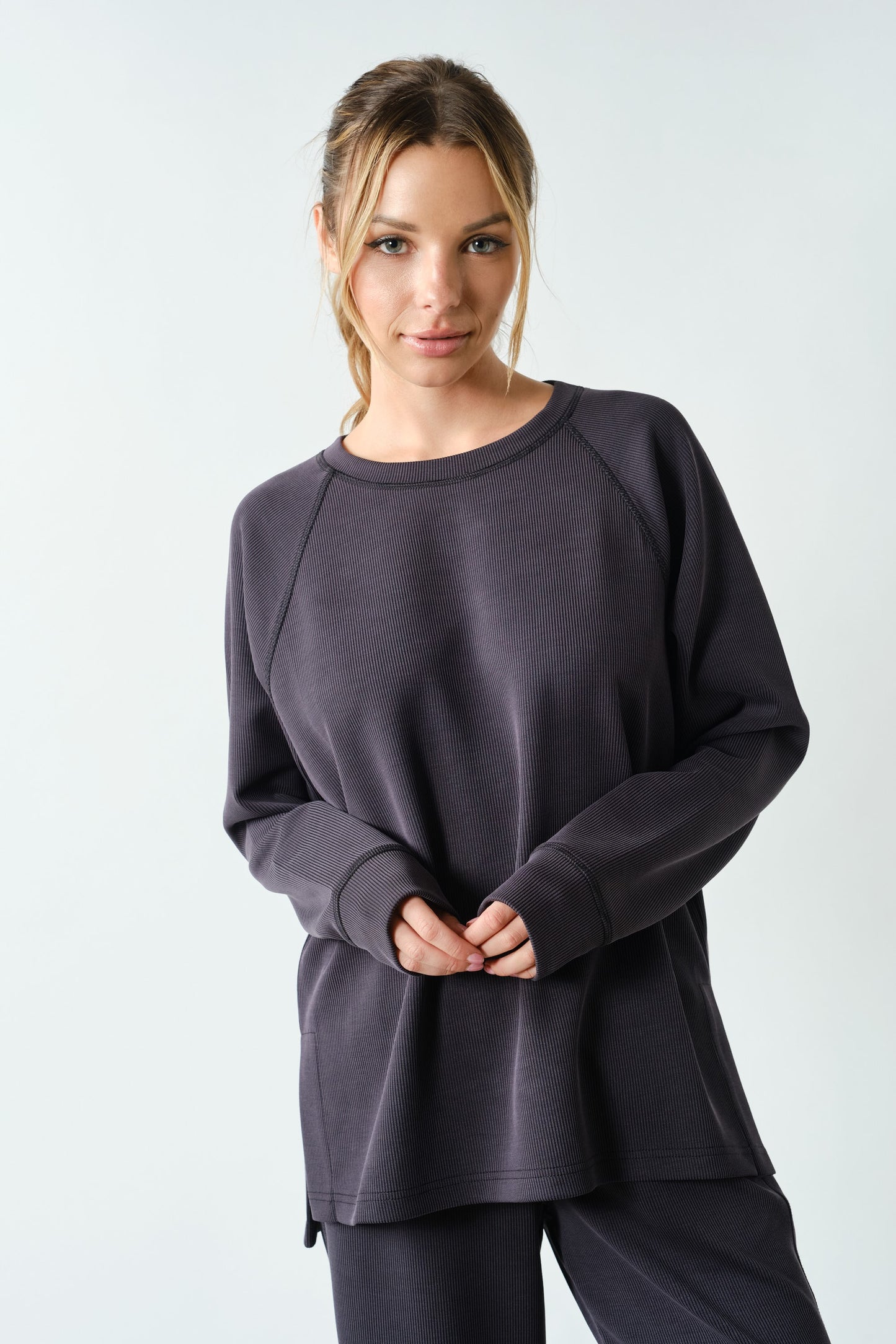 Washed Rib Long Sleeve