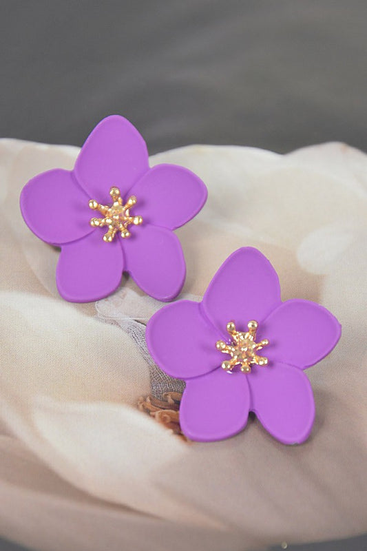 Cutie Pie Vibrant Flower Earrings