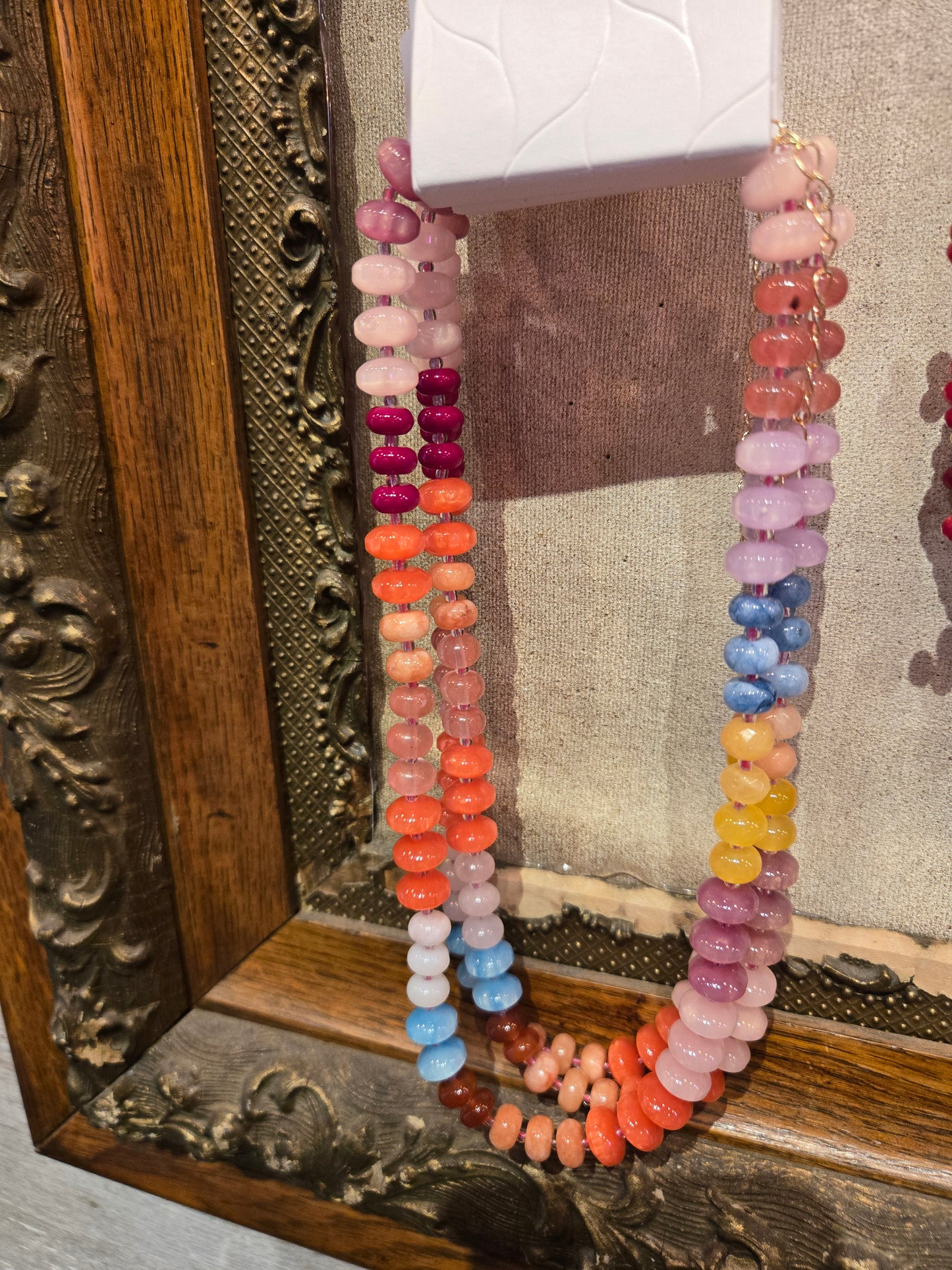 Colorful Glass Bead Necklace