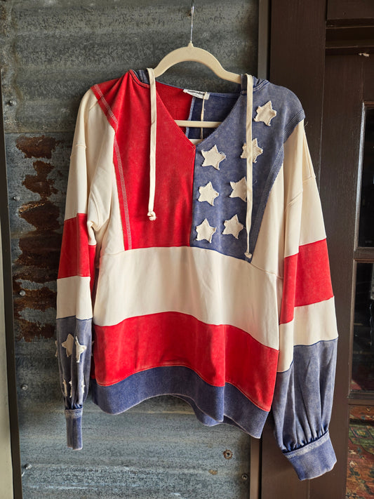 Red, White and CUTE Hoodie