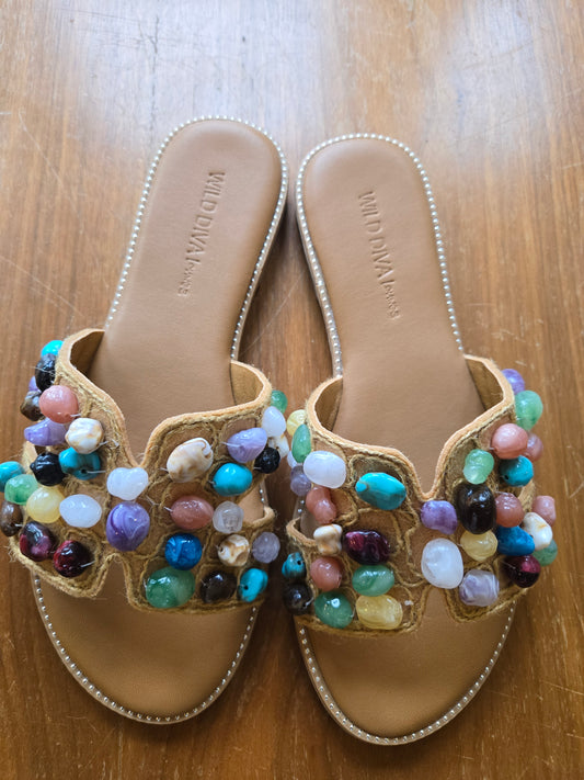 Gem Stone Slip on Sandal
