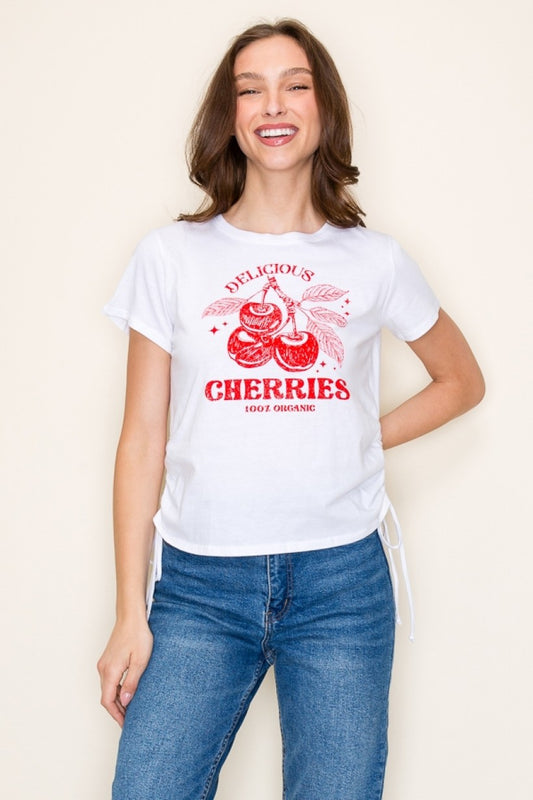 Cherry Bomb Side Tie Top