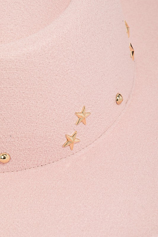 Starry Pink Brim Hat